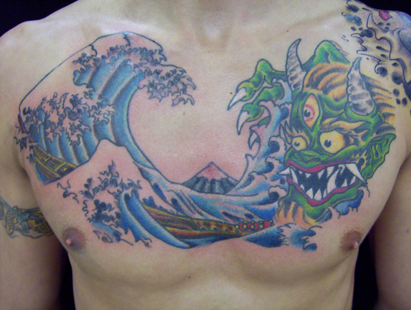 Looking for unique  Tattoos? Tsunami